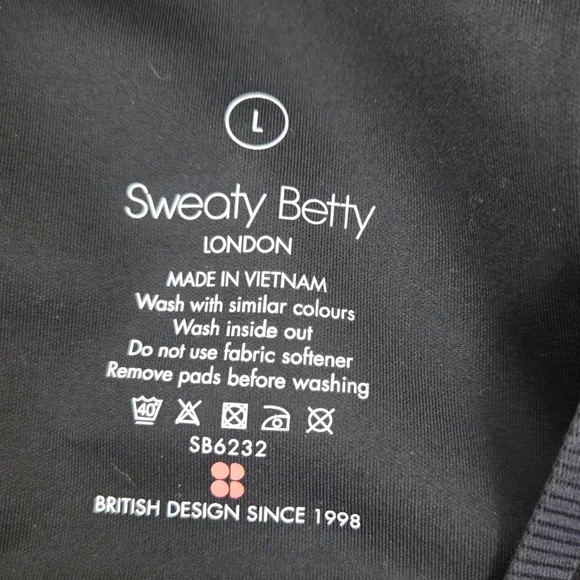 Sweaty Betty Sports Bra Super Sculpt Stream Training Bra NEW Womens Large Gray - Picture 9 of 9